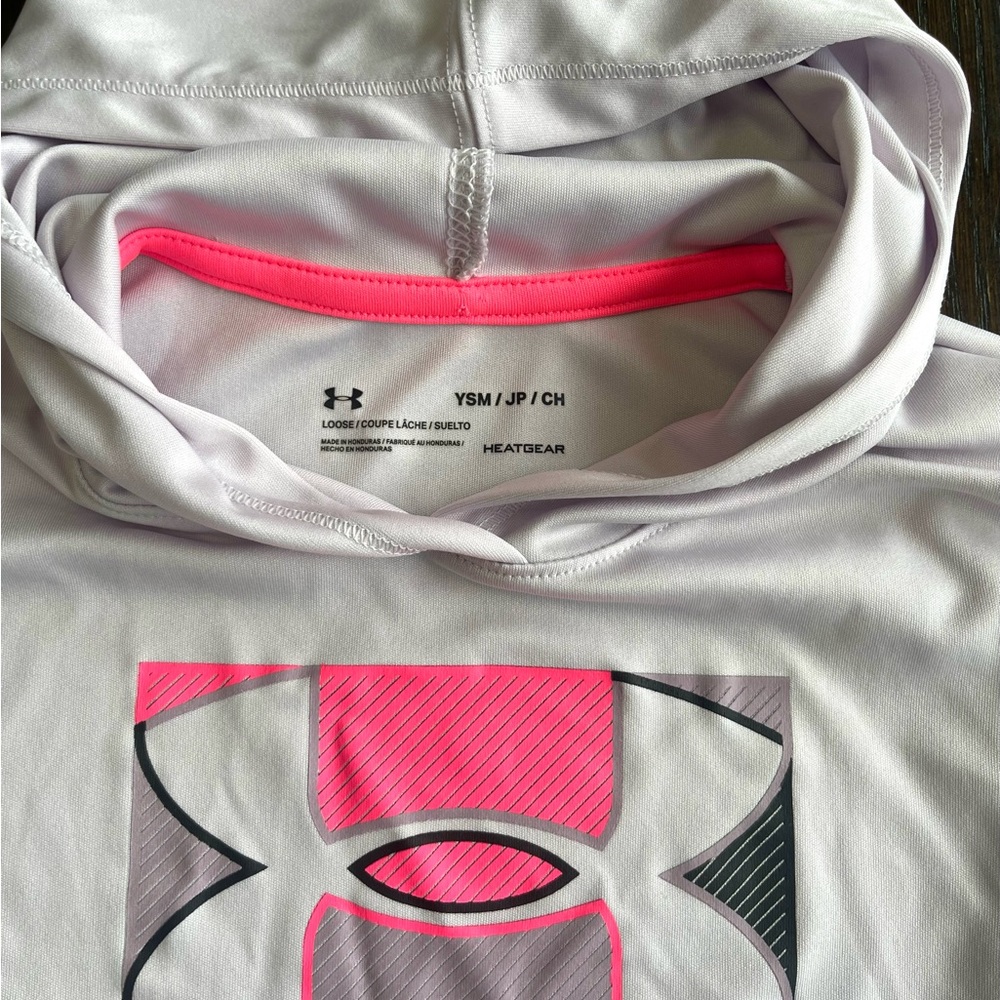 Under Armour Lilac and Pink Hooded Shirt
